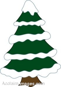 209x300 Pine Tree With Snow Clipart