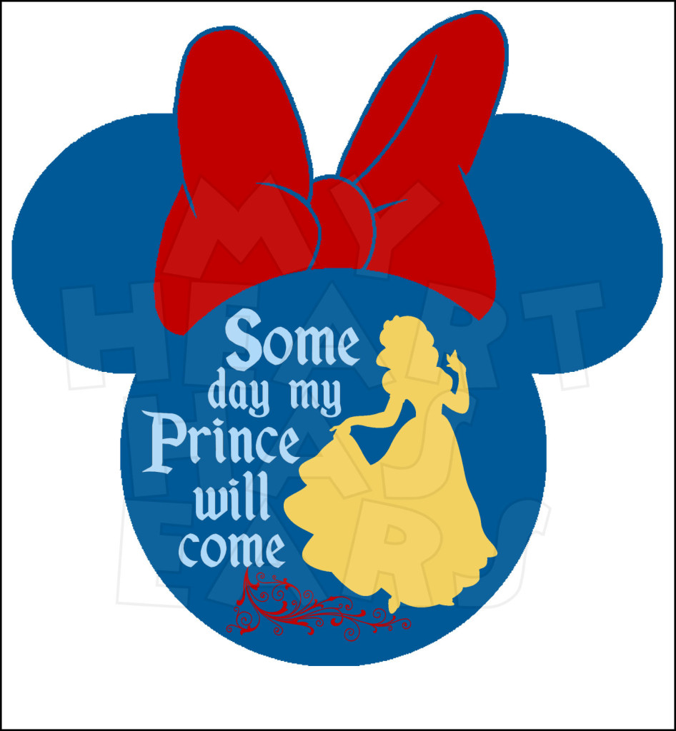 946x1024 Snow White Silhouette Some Day My Prince Will Come Minnie Head