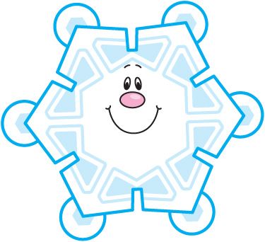 375x342 Snowflake Clipart Smile