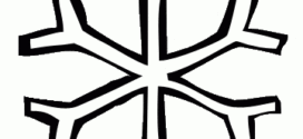 272x125 Black And White Snowflake Clipart 101 Clip Art On White