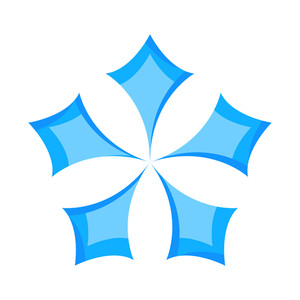 300x300 Snowflake Design Star Element Royalty Free Stock Image