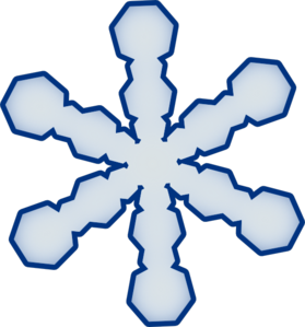279x299 Simple Snowflake Clip Art
