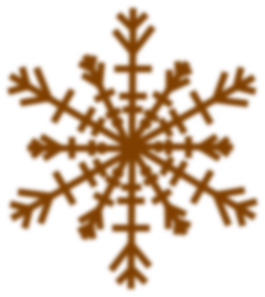 265x297 Snow Flake Shadow Clip Art