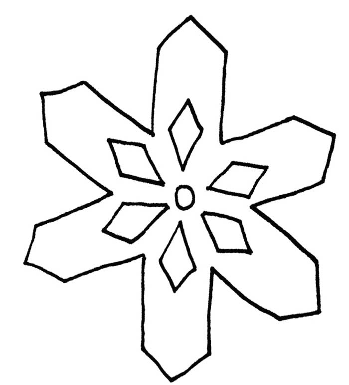 700x771 Snowflake Clipart Easy