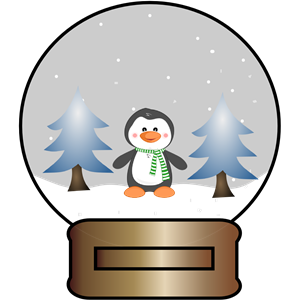 300x300 Penguin Clipart Snow Globe