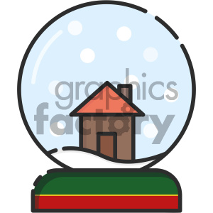 300x300 Royalty Free Snowglobe Vector Icon 403978 Vector Clip Art Image