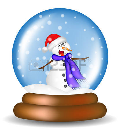 415x450 Winter Clipart Snow Globe