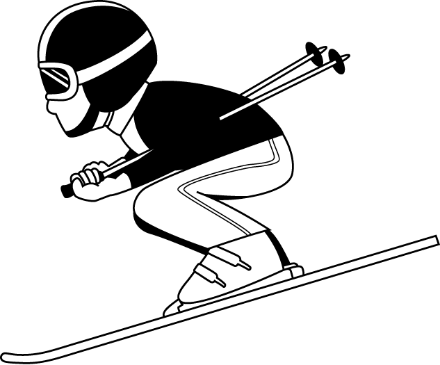 633x525 Snow Ski Clipart