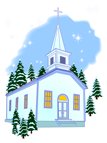 450x600 Winter Evening Church Clip Art Clipart Panda