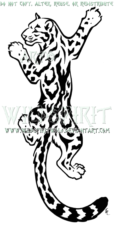 400x793 Leopard Clipart Tatto