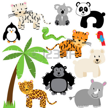 450x450 Snow Leopard Clipart Cute Cartoon