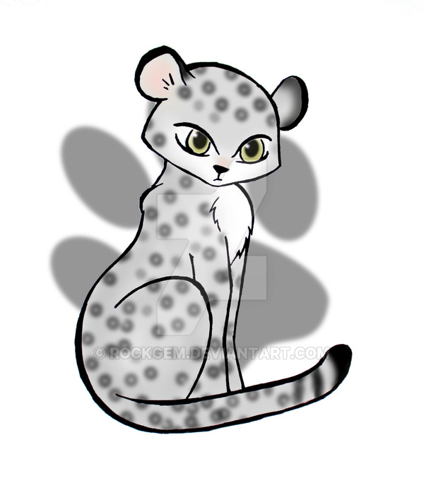 600x701 Cute Snow Leopard By Rockgem