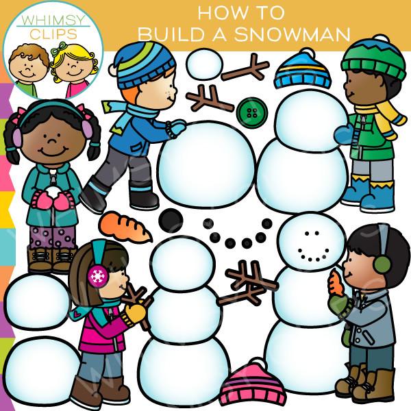 600x600 How To Build A Snowman Clip Art , Images Amp Illustrations Whimsy