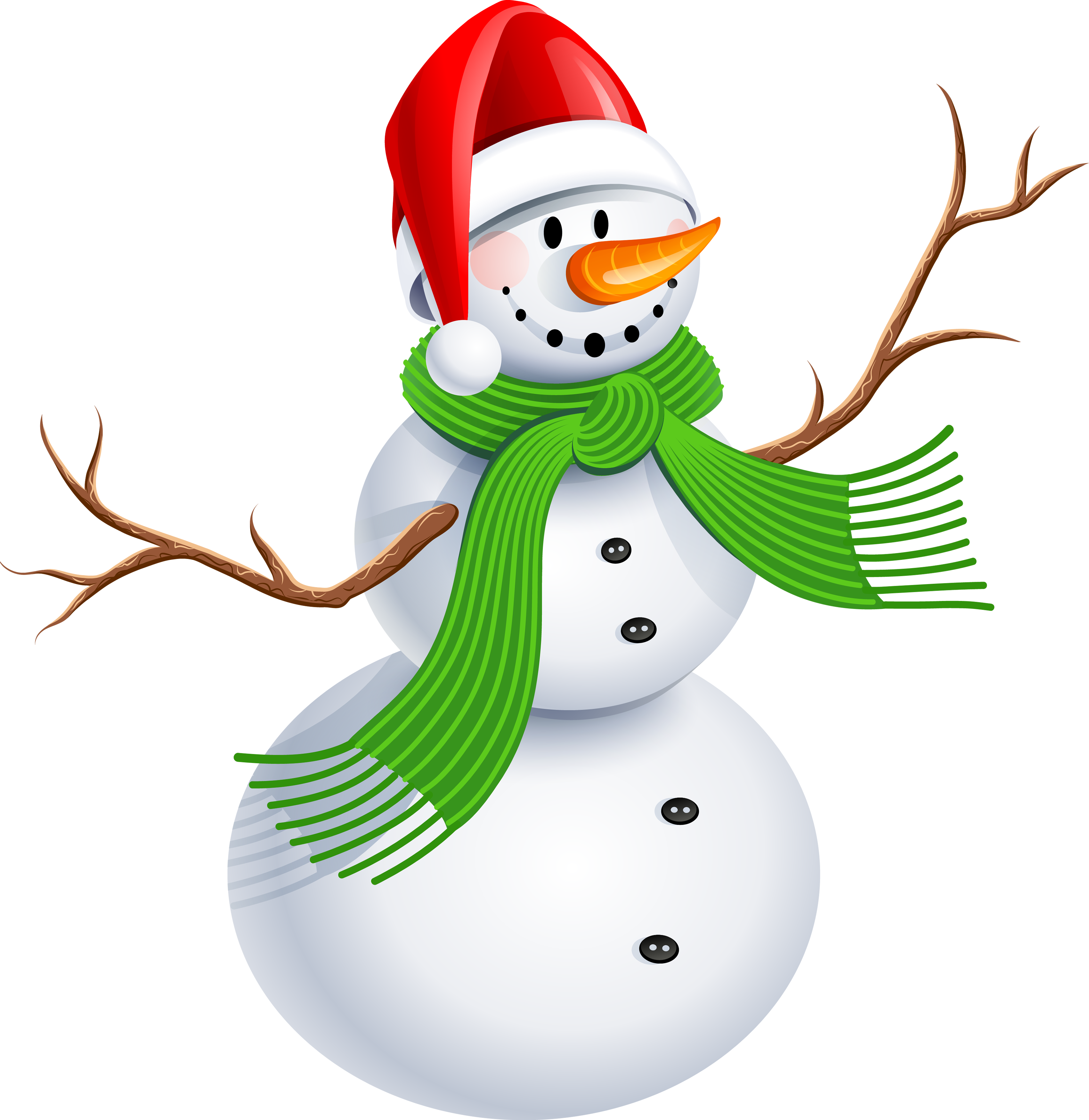 3417x3513 Cute Snowman Clipart Png