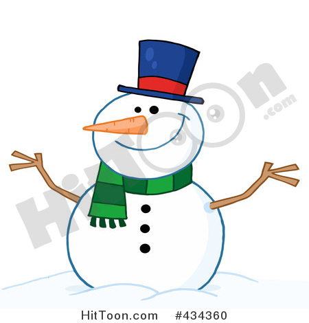 450x470 Snowman Clipart