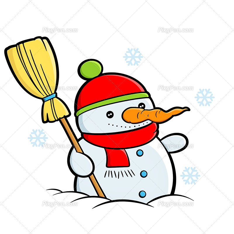800x800 Snowman Clipart