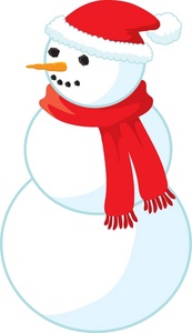 173x300 Snowman Clipart Red