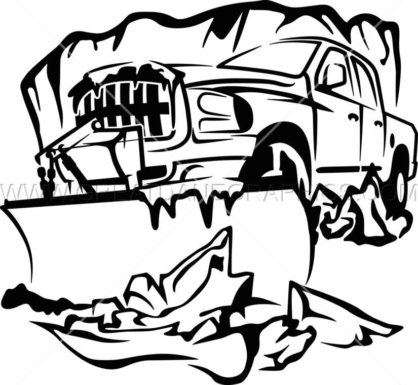 825x760 Snow Plow Production Ready Artwork For T Shirt Printing