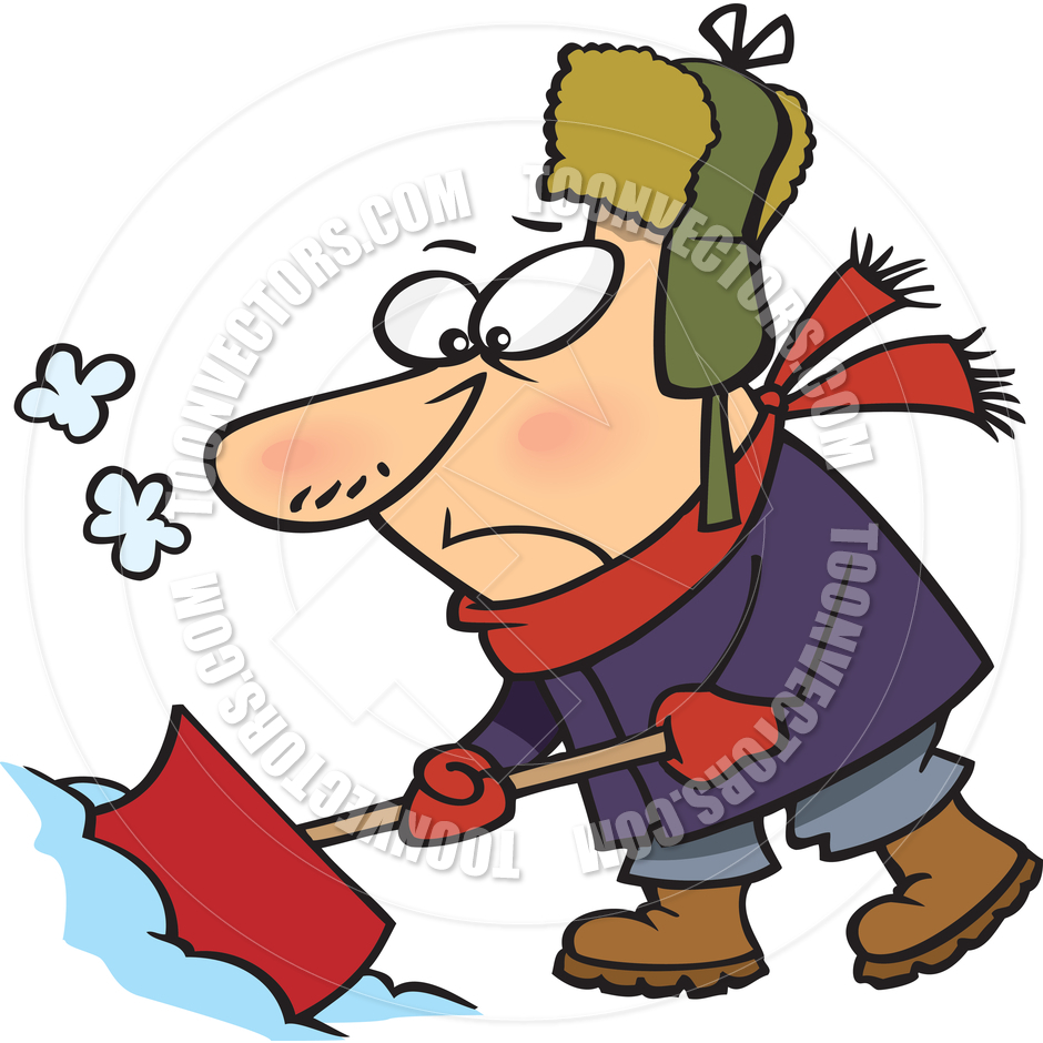 940x940 Animated Snow Shoveling Clipart