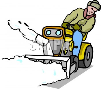 350x308 Cartoon Snow Plow Clipart