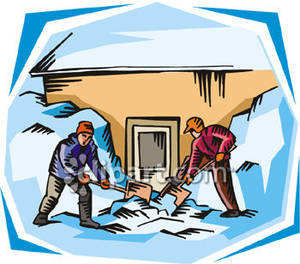 300x264 Men Shoveling Snow