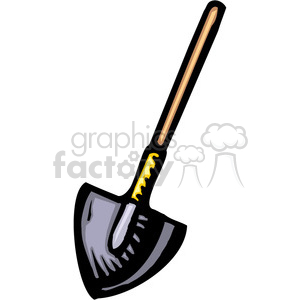 300x300 Royalty Free Dirt Shovel 384967 Vector Clip Art Image