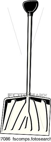 169x470 Clip Art Of Tool, Tools, Illustration, Snow, Shovel U28717086