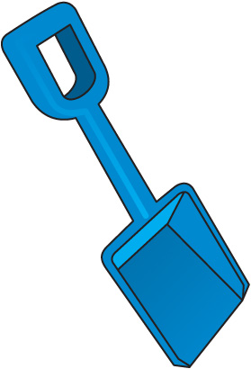 279x410 Beach Shovel Clipart