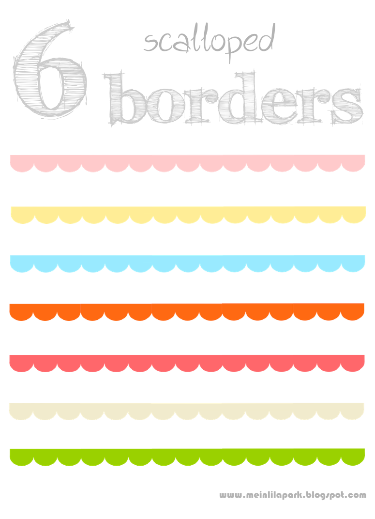 775x1071 Scalloped Edge Border Clipart