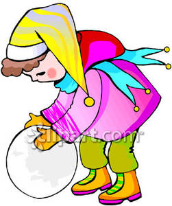 251x300 Child Rolling A Snowball