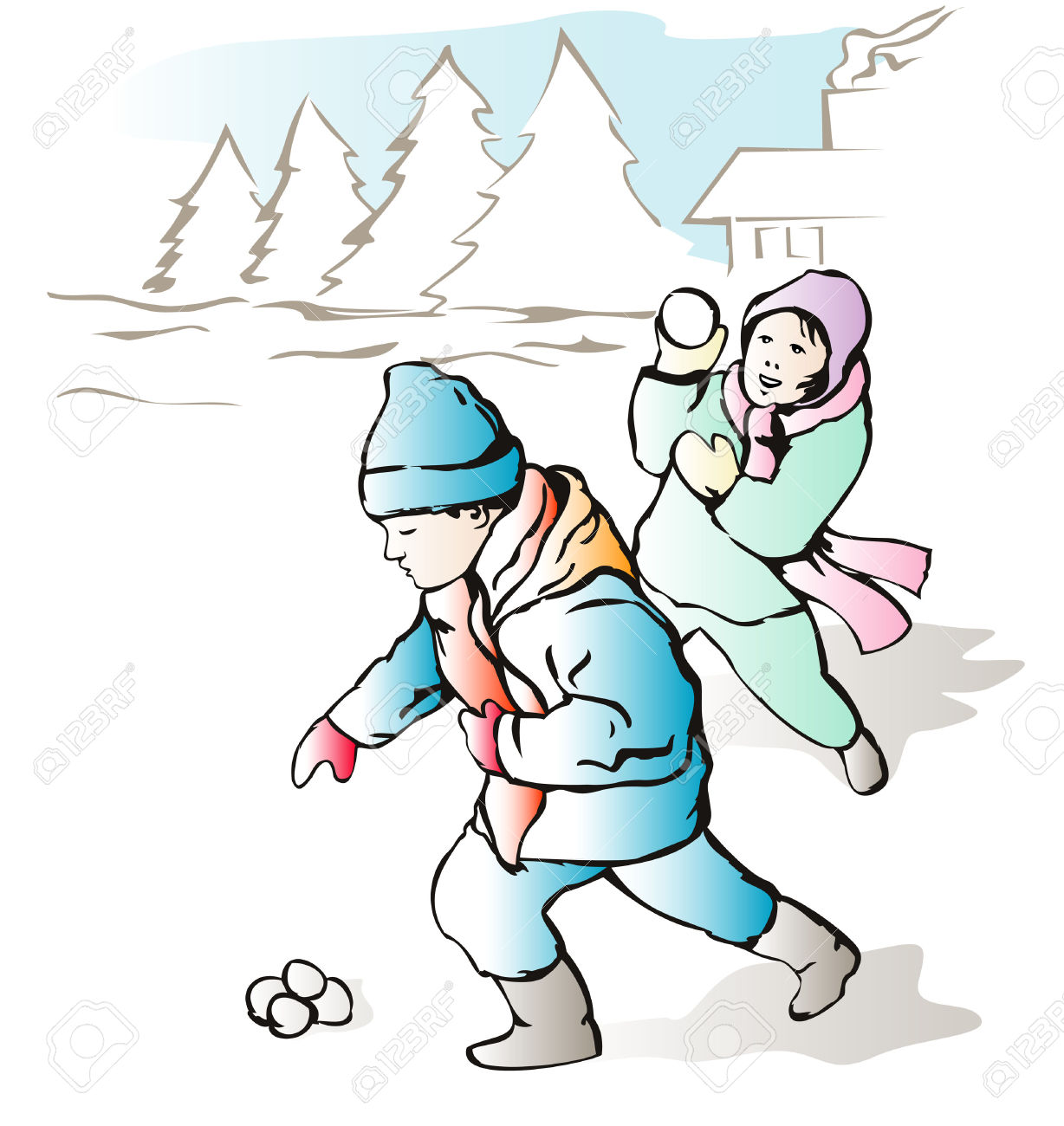 1228x1300 Snowballs Children Clipart, Explore Pictures