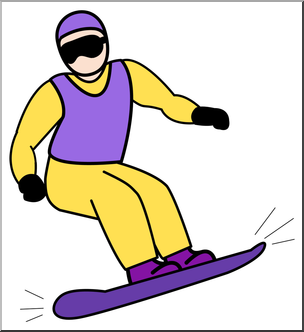 304x332 Clip Art Snowboarding Color 2 I Abcteach