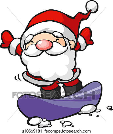 396x470 Clipart Of Board, Character, Snow, Snowboard, Winter U10659181