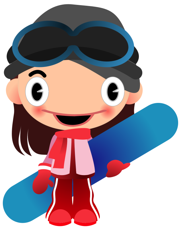 631x800 Free Girl Snowboarder Clip Art