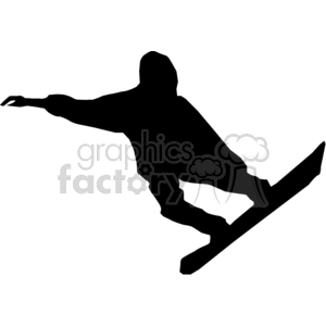 300x300 Royalty Free Snowboarder Shadow 373918 Vector Clip Art Image