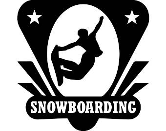 340x270 Snowboarding Clipart Etsy
