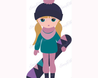 340x270 Snowboarding Clipart Kid