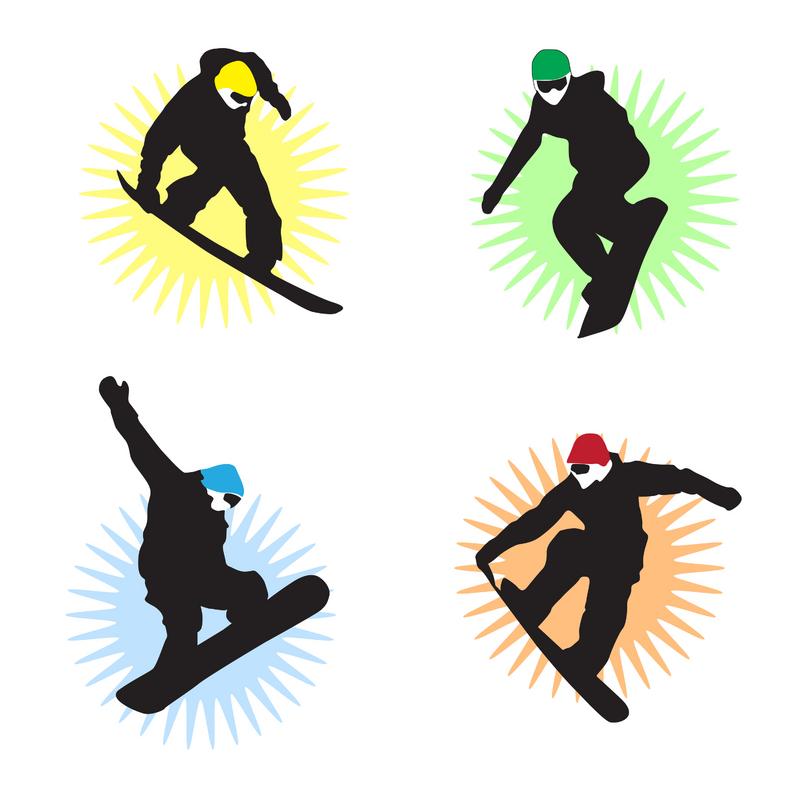 800x800 Snowboarding Clipart Snowboard