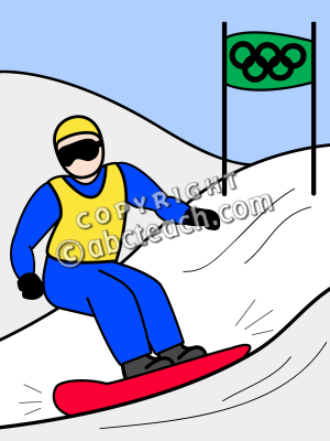 300x400 Snowboard Clipart