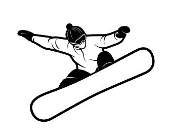 340x270 Snowboarder Svg Etsy