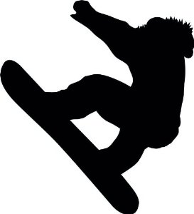 273x300 Snowboarding Clipart Silhouette