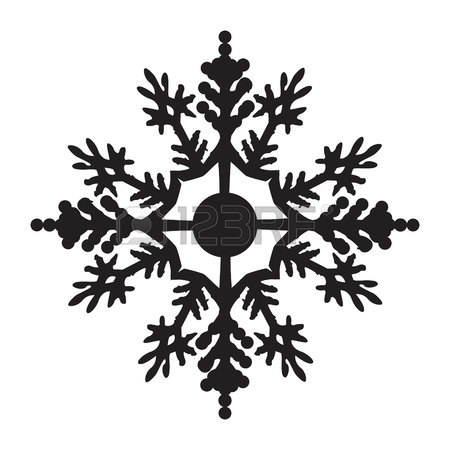 450x450 Snowflake Icon Graphic Black And White Royalty Free Cliparts