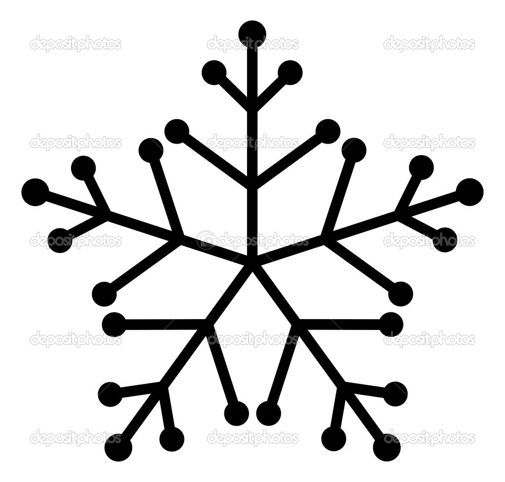 1024x977 Snowflake Clipart Line Drawing