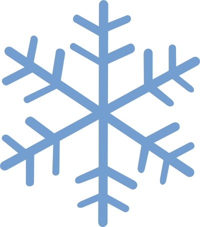 400x453 Snowflake Divider Clipart