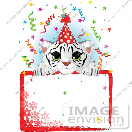 450x450 Royalty Free (Rf) Clip Art Illustration Of A Cute White Tiger