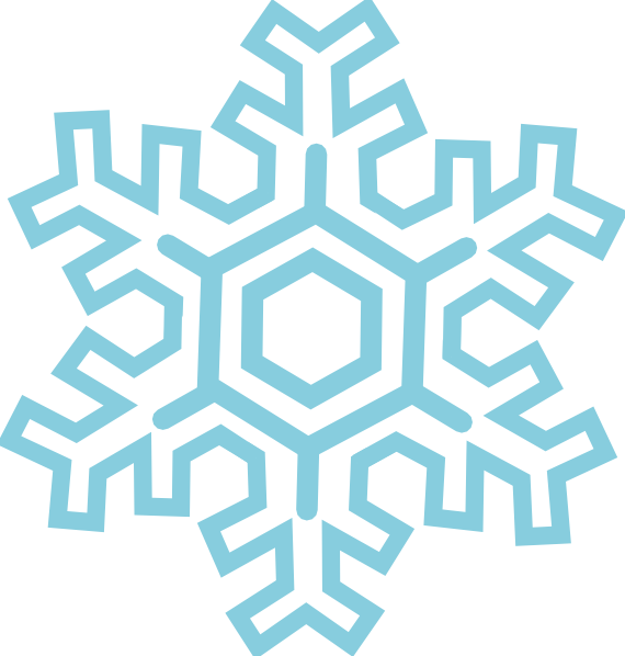 570x598 Stylized Snowflake Clip Art Free Vector 4vector