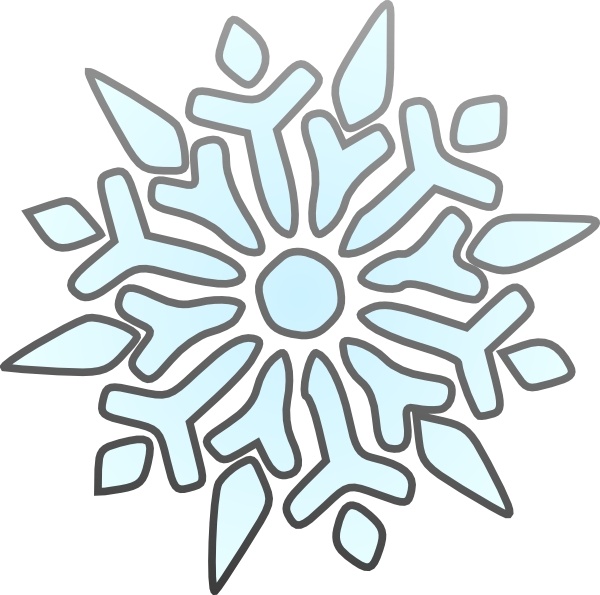 600x595 Erik Single Snowflake Clip Art Free Vector In Open Office Drawing