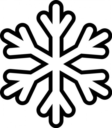 374x425 Snowflake Monochrome Vector Clip Art Free Vector Free Download