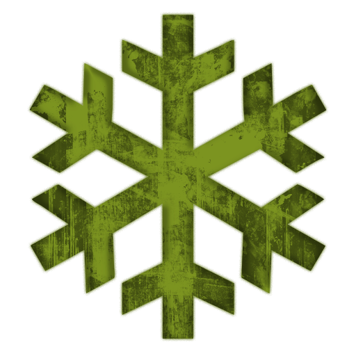 512x512 Green Snowflakes Clipart