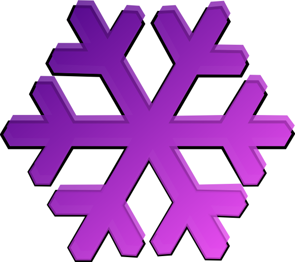600x533 Purple Snowflake Clip Art